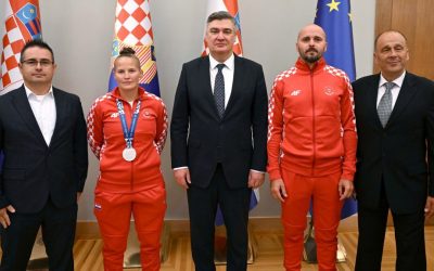 Predsjednik Republike primio hrvatske sportašice i sportaše – među njima i osvajačicu srebra Vanesu Tot