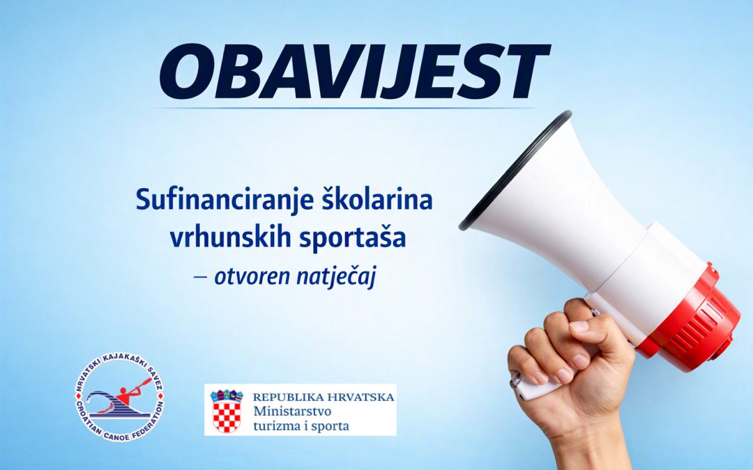 OBAVIJEST – Sufinanciranje školarina za vrhunske sportaše u 2026. godini MINTS